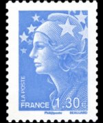 France 2008 - set Beaujard's Marianne: 1,30 €