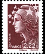Francia 2008 - serie Marianna di Beaujard: 2,22 €
