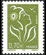 Francia 2005 - serie Marianna di Lamouche: 0,70 €