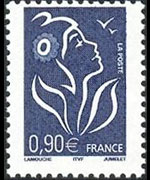 Francia 2005 - serie Marianna di Lamouche: 0,90 €
