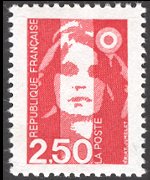 France 1990 - set Briat's Marianne: 2,50 fr