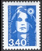Francia 1990 - serie Marianna di Briat: 3,40 fr