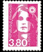 Francia 1990 - serie Marianna di Briat: 3,80 fr