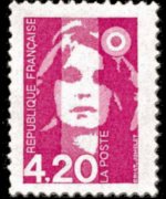 Francia 1990 - serie Marianna di Briat: 4,20 fr