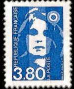 Francia 1990 - serie Marianna di Briat: 3,80 fr