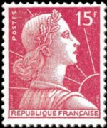 Francia 1955 - serie Marianna di Müller: 15 fr