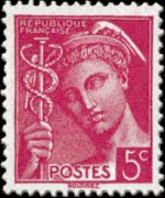 Francia 1938 - serie Testa di Mercurio: 5 c