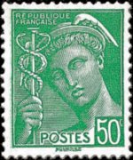 Francia 1938 - serie Testa di Mercurio: 50 c