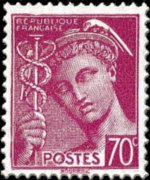 Francia 1938 - serie Testa di Mercurio: 70 c
