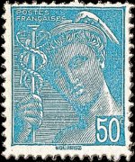 Francia 1938 - serie Testa di Mercurio: 50 c