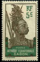 Gabon 1910 - serie Motivi coloniali: 5 c