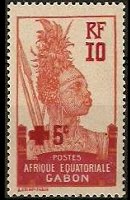 Gabon 1910 - set Colonial subjects: 10 c + 5 c