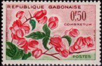 Gabon 1961 - set Flowers: 0,50 fr