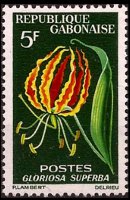 Gabon 1964 - set Flowers: 5 fr