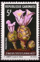Gabon 1969 - set Flowers: 5 fr