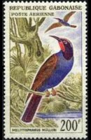 Gabon 1961 - set Birds: 200 fr