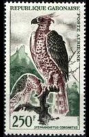 Gabon 1961 - set Birds: 250 fr