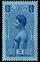 Gabon 1932 - set Woman: 5 c