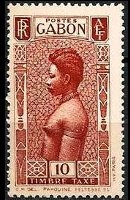 Gabon 1932 - set Woman: 10 c