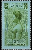 Gabon 1932 - set Woman: 25 c