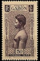 Gabon 1932 - set Woman: 50 c