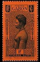 Gabon 1932 - set Woman: 1 fr