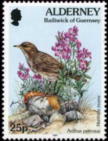 Alderney 1994 - serie Flora e fauna: 25 p