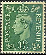 United Kingdom 1937 - set Portrait of King George VI: 1,5 d