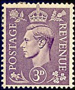 United Kingdom 1937 - set Portrait of King George VI: 3 d