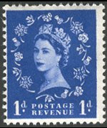 United Kingdom 1952 - set Portrait of Queen Elisabeth II: 1 d