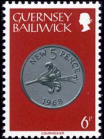 Guernsey 1979 - set Coins: 6 p