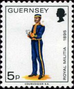Guernsey 1974 - serie Uniformi militari: 5 p