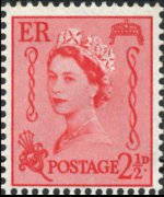 Guernsey 1958 - serie Regina Elisabetta II: 2½ p