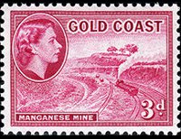 Gold Coast 1952 - set Land motives: 3 p