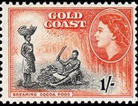 Gold Coast 1952 - set Land motives: 1 sh