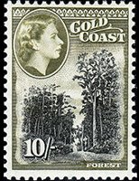 Gold Coast 1952 - set Land motives: 10 sh