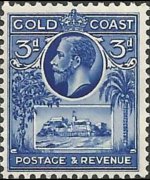 Gold Coast 1928 - set King George V: 3 p