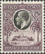 Gold Coast 1928 - set King George V: 6 p