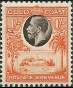 Gold Coast 1928 - set King George V: 1 sh