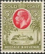Gold Coast 1928 - set King George V: 5 sh