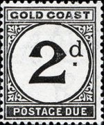 Costa d'Oro 1923 - serie Cifra: 2 p