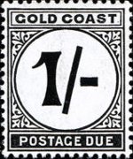 Costa d'Oro 1923 - serie Cifra: 1 sh