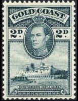 Gold Coast 1938 - set King George VI: 2 p