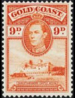 Gold Coast 1938 - set King George VI: 9 p