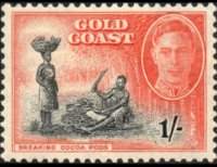 Gold Coast 1948 - set Land motives: 1 sh