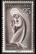 Fernando Pò 1960 - set Virgin Mary: 25 c