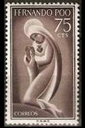 Fernando Pò 1960 - set Virgin Mary: 75 c