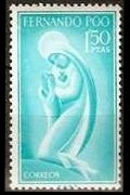 Fernando Pò 1960 - set Virgin Mary: 1,50 ptas
