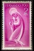 Fernando Pò 1960 - set Virgin Mary: 2 ptas