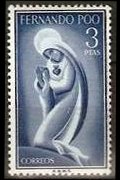 Fernando Pò 1960 - set Virgin Mary: 3 ptas
